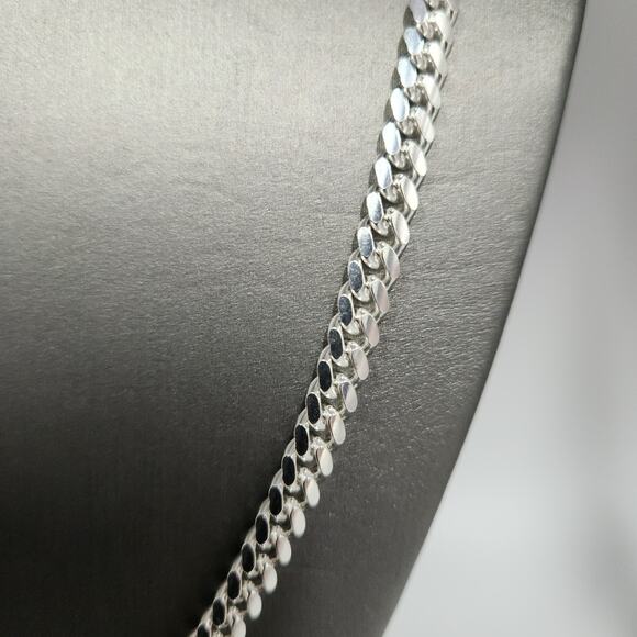 Stunning 925 Silver Miami Cuban Chain Necklace 24" - Picture 2 of 6